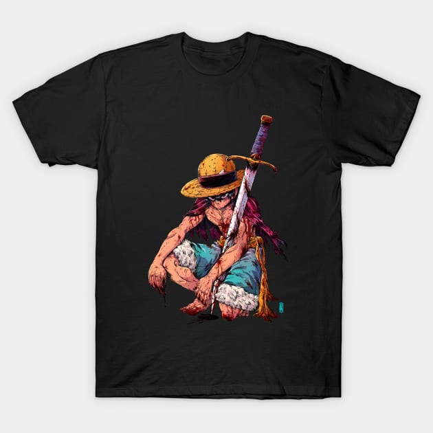 King Luffy T-Shirt by prince_rours